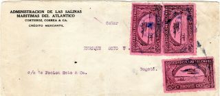 Colombia - Scadta - 90c Cover - Barranquilla To Bogota - 1921 - Sc C14 - Rare
