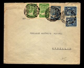 Colombia 1927 Scadta Airmail Cover To Medellin (i) - L23540