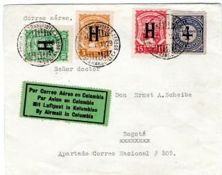 Netherlands - Colombia - Scadta Consular 30c Cover - Sc Clh47/9 - 1929 - Rrrr