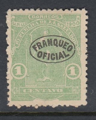 El Salvador 1900 1c Light Green Official Overprint Lm.  Scott O223