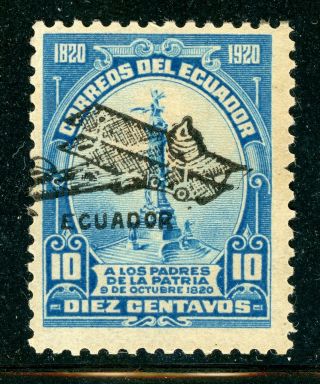 Ecuador Mnh Specialized: Bertossa Xxvii.  J 10c Blue (black) Ovpt Type C $$$