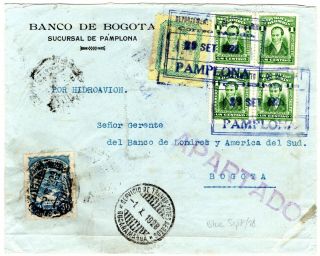 Colombia - Scadta,  Cosada - Cover - Pamplona To Bogota - 1928 Rrr