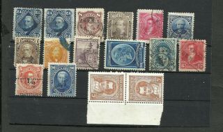 Argentina 16 Old Different Stamps,  Vf