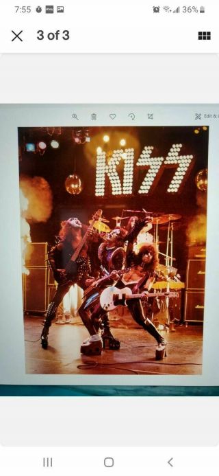 Kiss Custom Poster 24x32 Alive Stage Out Take