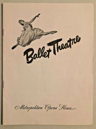 3x Vintage 1950s Metropolitan Opera House Ballet Theatre Booklets - 2223