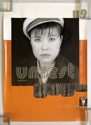 Unrest Perfect Teeth 1993 4ad Us Promo Poster Mark Robinson Teenbeat Indie Rock