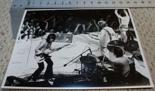 1972 Rolling Stones 11x14 B&w Concert Photo From The Negative Chicago