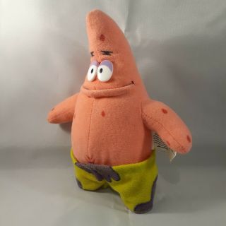 Spongebob Squarepants Patrick Star Plush Toy Doll Bendable 2000 Colorbok Nick 7 "