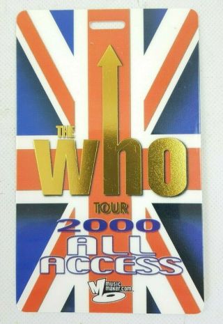 Backstage Passes The Who North American & Uk Tour Vip All Access Laminated 2000