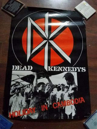 Dead Kennedys Holiday In Cambodia Vintage Promo Poster 23 " X 33 " Full Size Punk