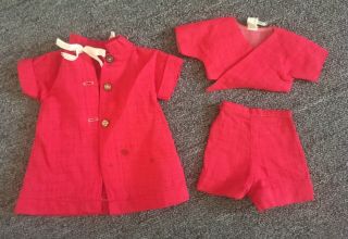 Madam Alexander Vintage 50’s Cissy Doll Outfit,  Red Top Pants Coat Set Tagged