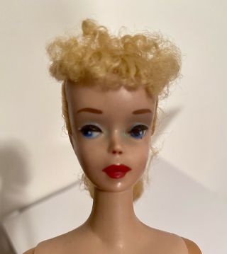 Vintage 1960 Blonde 4 Ponytail Barbie 850 Mattel Japan