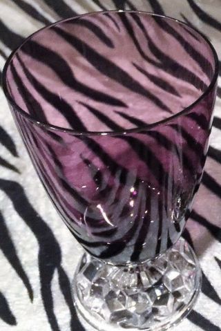 1 Fostoria American - Lady Amethyst Juice/Wine Glasses w/Clear Base 1948 - 1964 2