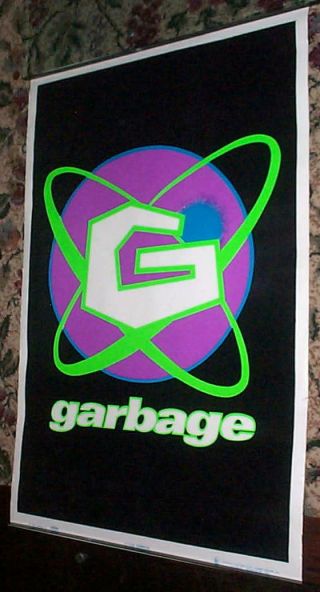 Garbage Blacklight Velvet Vintage 1996 Poster