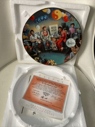Beatles All You Need Is Love Plate