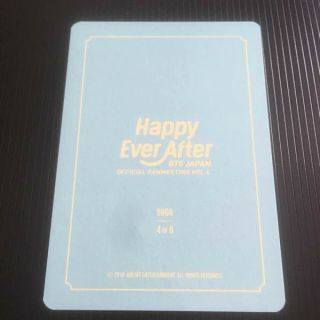 BTS SUGA Happy Ever After JAPAN OFFICIAL FANMEETING MINI PHOTO CARD b034 2