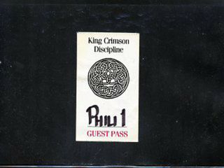 King Crimson 1981 - Backstage Guest Pass