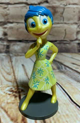 Disney Pixar Inside Out Joy Cake Topper Pvc Figure Toy 3.  5 "