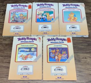Vintage The World Of Teddy Ruxpin Adventure Series Cassette Tape Books Toy 1985