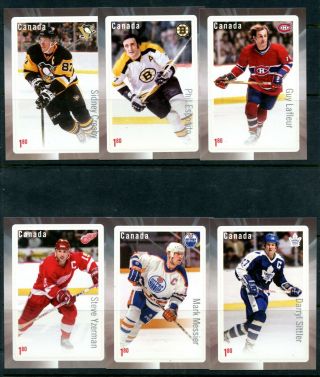 Weeda Canada 2948 - 2953 Vf Mnh Set Of 6 Nhl Forwards S/s Hockey Cards Cv $21.  60