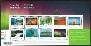 Canada Sc 3056 From Far And Wide Souvenir - Sheet Of 9,  - Nh