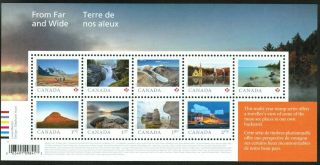 Canada Sc 3138 From Far And Wide 2019 Souvenir - Sheet Of 9,  - Nh