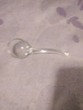 Vintage Depression Glass Mayonnaise Condiment Spoon 5 " Long