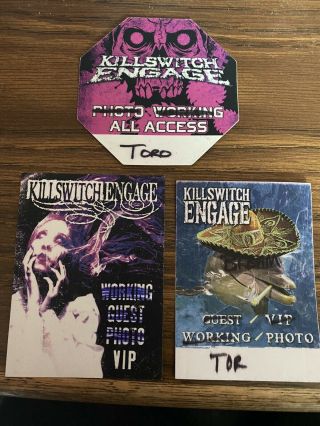 Killswitch Engage - Three Satin Tour Passes