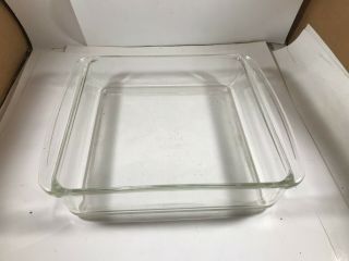 Vintage Pyrex Clear Glass 2 Quart Casserole Baking Dish