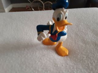 Disney Classic Donald Duck Pvc Figure Or Cake Topper Hand In Back