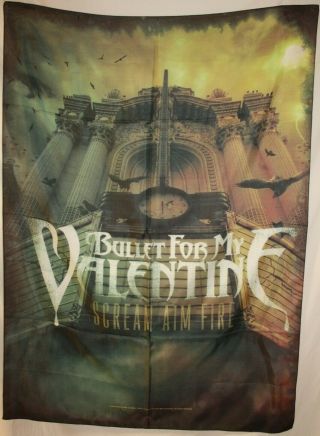 Bullet For My Valentine Bfmv Scream Aim Fire Cloth Textile Poster Flag 30 " X 40 "