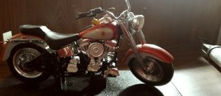 Barbie Harley Davidson Fat Boy Motorcycle 1999 Mattel With Platform