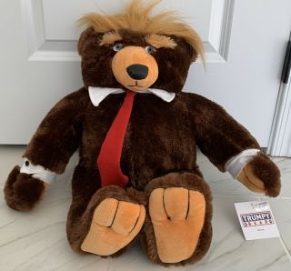 Donald Trump Deluxe Plush Large Stuffed Trumpy Bear Nwt