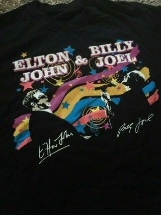 Elton John/billy Joel Face 2 Face Tour Shirt 2009 Xl Cool