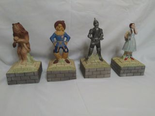 Seymour Mann The Wizard Of Oz Musical Music Box 1981 Figurine 8 " Set Of Four