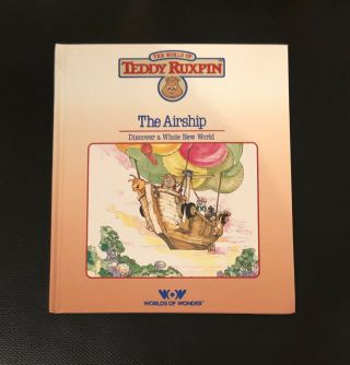 Vintage 1985 World Of Wonder Teddy Ruxpin Bear Airship Book No Tape Box 2