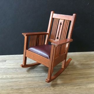 Bespaq Mission Style Rocking Chair - 1:12 Scale Miniature