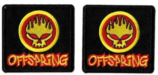 The Offspring Patch [lot Of 2] Emblem Symbol Badge Insignia Classic Rock Logo