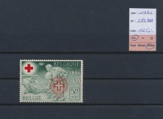 Ln29011 Belgium 1941 Red Cross 5fr,  5fr Fine Lot Mnh Cv 125 Eur