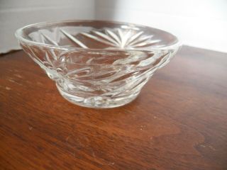 Vintage Clear Pressed Glass Dessert Dishes 4 - 1/4 " Across (3)
