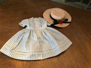 Pleasant Company American Girl Kirsten Summer Dress And Straw Hat Retired