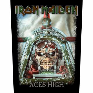 Printed Sew - On Back Patch Official Licensed Merch Eddie Iron Maiden Aces High