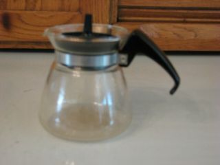 Corning Single Cup Coffee Tea Carafe Pot Lid Vintage 4 " Pyrex