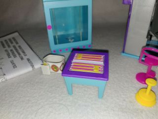Mattel Polly Pocket Sparkle Style House Play Set Cat Doll (Incomplete) Toy 3