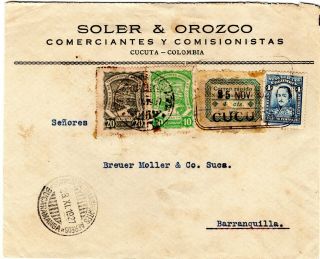 Colombia - Scadta,  Cosada - Cover - Cucuta To Barranquilla - 1927 Rrr