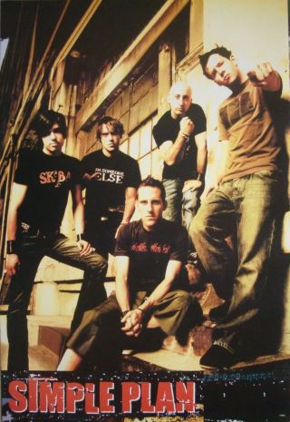 Simple Plan " Group Standing Together In An Old Factory " Poster From Asia