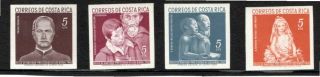 Costa Rica Scott Ra7/10 Imperforated Proofs Painting Art Amc