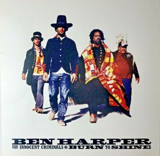 Ben Harper Burn To Shine 12 " X12 " (approx) Promo Album Cover Flat (double - Sided)