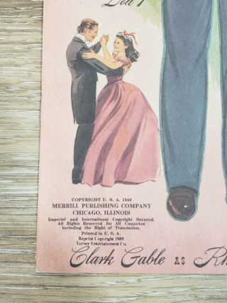 Gone with the Wind Paper Dolls,  By Merrill,  50th Anniversary - Uncut, 3