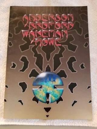 Anderson Bruford Wakeman Howe 1989/1990 World Tour Concert Program
